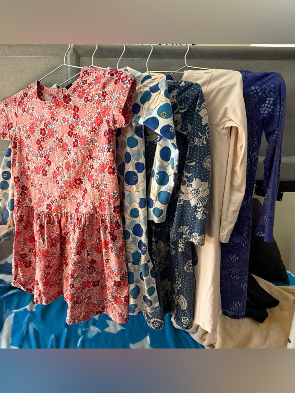 Bundle of FIVE Tea Collection Girls Dresses: size 7